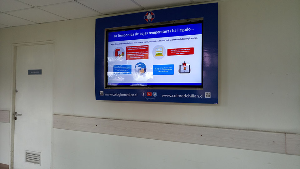 Colmed Chillán inauguró pantallas informativas en el Hospital Clínico Herminda Martín