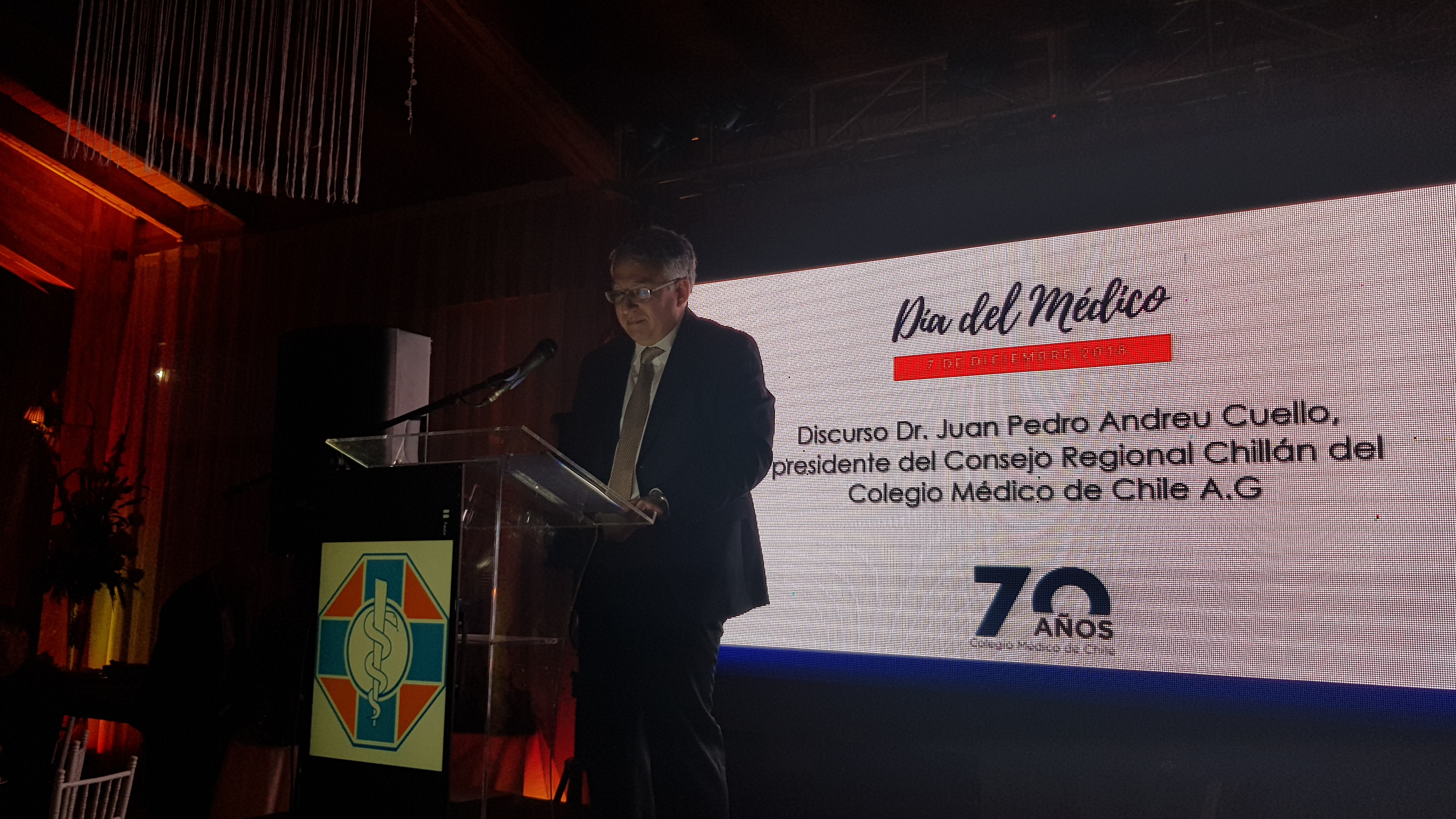 Mensaje Presidente Consejo Regional Chillán del Colegio Médico en Conmemoración Día del Médico 2018